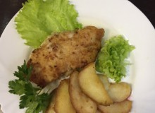 Свинина фаршированная картофелем и грибами