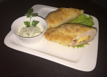 Филе курицы с ветчиной и сыром (рулетик)
